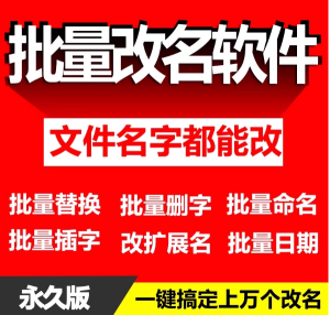 文件文件夹一键批量改名重命名工具前扩展名添加删除替换修改软件-保成圈-山云人力,分享创业咨询_最新网络项目资源