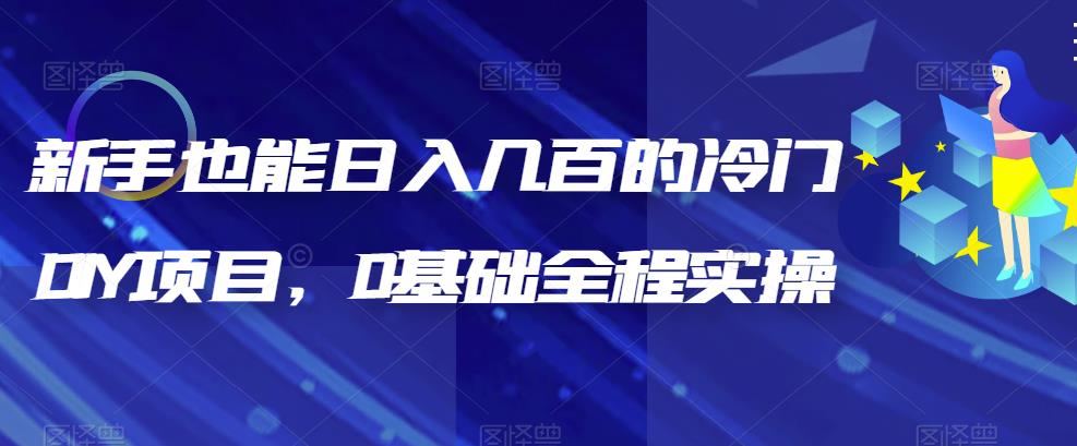 （6630期）新手也能日入几百的冷门DIY项目，0基础全程实操【揭秘】-保成圈-山云人力,分享创业咨询_最新网络项目资源