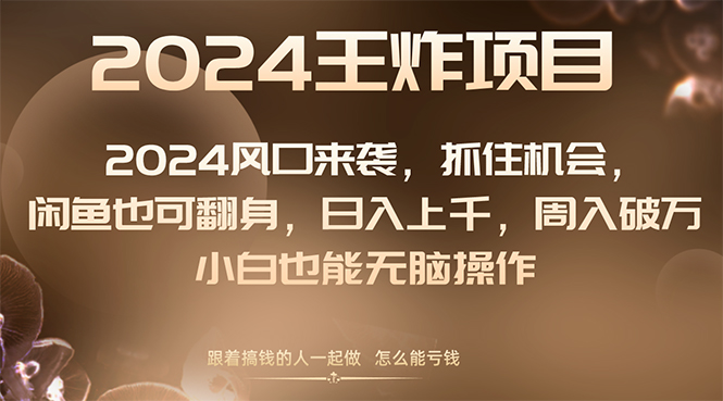 （8401期）2024风口项目来袭，抓住机会，闲鱼也可翻身，日入上千，周入破万，小白…-保成圈-山云人力,分享创业咨询_最新网络项目资源