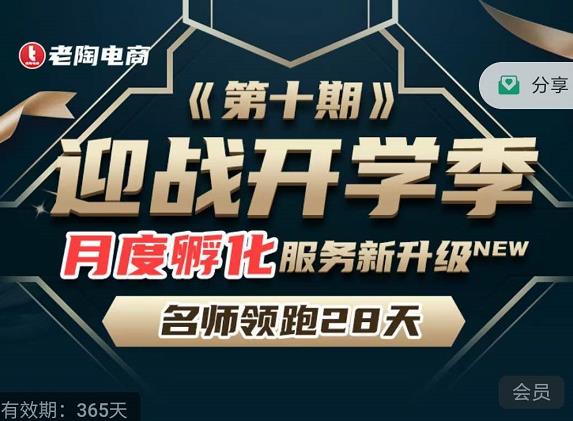 老陶电商《拼多多名师线上领跑28天-第10期》迎战开学季月度孵化实操复盘！-保成圈-山云人力,分享创业咨询_最新网络项目资源