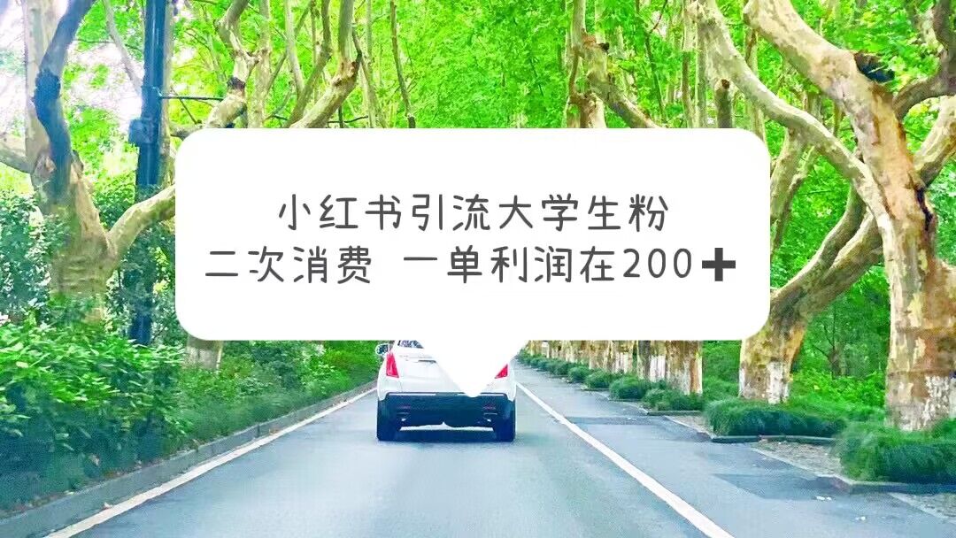 （5914期）小红书引流大学生粉，变现项目，一单利润在200+（教程+资源）-保成圈-山云人力,分享创业咨询_最新网络项目资源