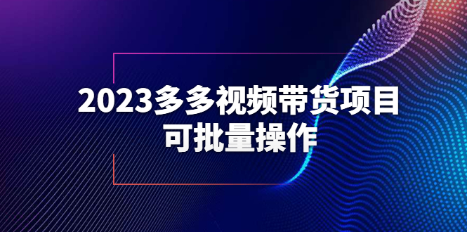 （6216期）2023多多视频带货项目，可批量操作【保姆级教学】-保成圈-山云人力,分享创业咨询_最新网络项目资源