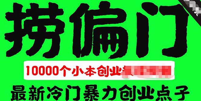 （5750期）千款捞偏门小本创业小项目，总有一款适合你【无水印】-保成圈-山云人力,分享创业咨询_最新网络项目资源