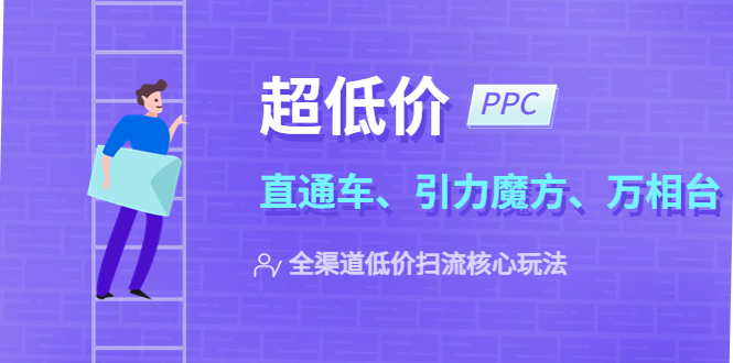 （5659期）2023超低价·ppc—“直通车、引力魔方、万相台”全渠道·低价扫流核心玩法-保成圈-山云人力,分享创业咨询_最新网络项目资源