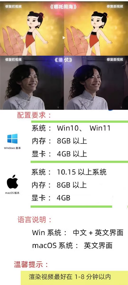 图片[2]-视频修复画质增强视频模糊变清晰4k低分辨率提升老影片修复放大转高清-保成圈-山云人力,分享创业咨询_最新网络项目资源
