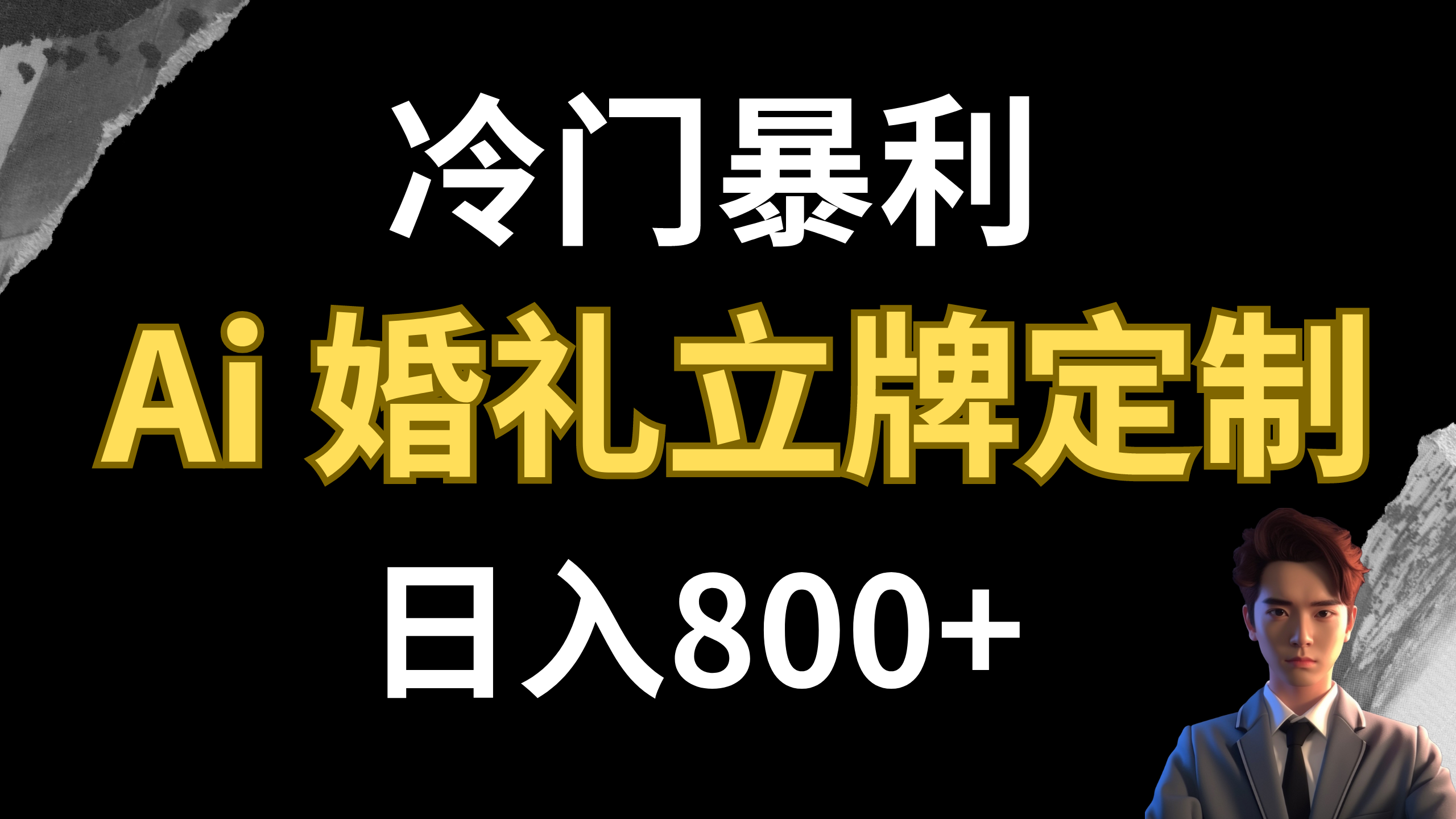 （7770期）冷门暴利项目 AI婚礼立牌定制 日入800+-保成圈-山云人力,分享创业咨询_最新网络项目资源