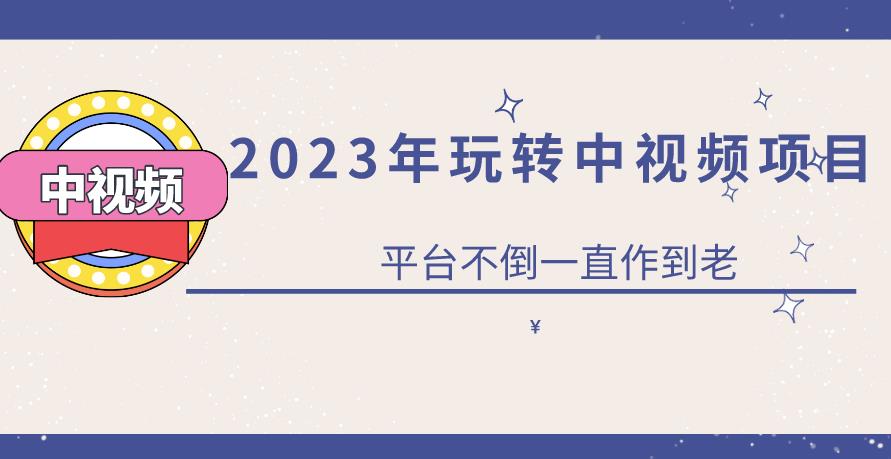 2023一心0基础玩转中视频项目：平台不倒，一直做到老【揭秘】-保成圈-山云人力,分享创业咨询_最新网络项目资源
