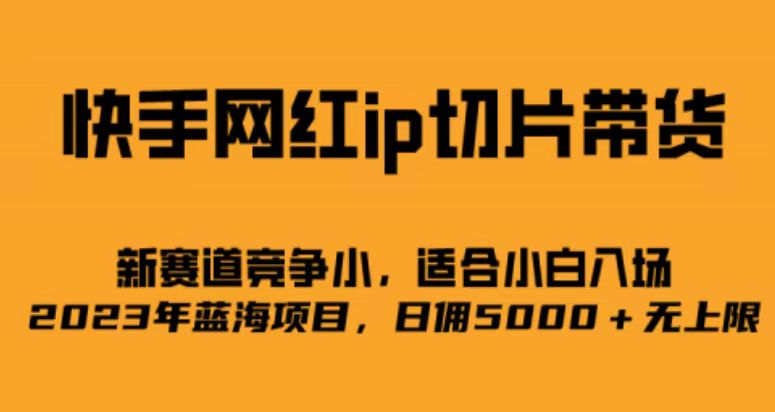 （6832期）快手网红ip切片新赛道，竞争小事，适合小白  2023蓝海项目-保成圈-山云人力,分享创业咨询_最新网络项目资源