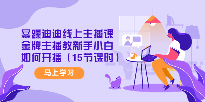 （4203期）暴躁迪迪线上主播课，金牌主播教新手小白如何开播（15节课时）-保成圈-山云人力,分享创业咨询_最新网络项目资源