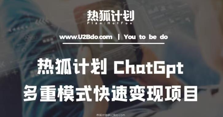 热狐计划：王大陆ChatGpt多重变现实操课，多种模式快速变现-保成圈-山云人力,分享创业咨询_最新网络项目资源