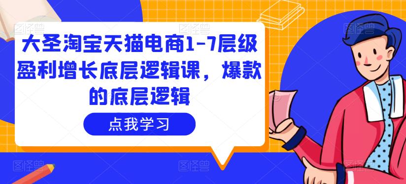 大圣淘宝天猫电商1-7层级盈利增长底层逻辑课，爆款的底层逻辑-保成圈-山云人力,分享创业咨询_最新网络项目资源