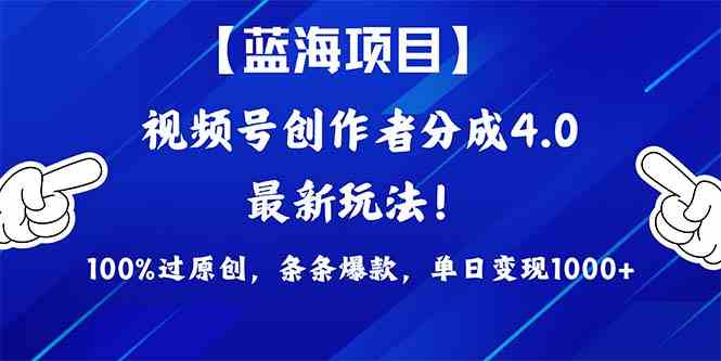 （9777期）2024蓝海项目视频号，最新方法， 100%过原创，条条爆款，单日变现1K+，…-保成圈-山云人力,分享创业咨询_最新网络项目资源