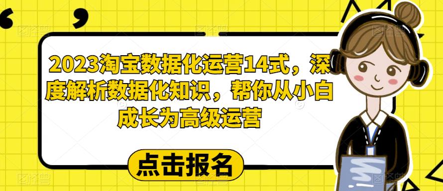 （6475期）2023淘宝数据化-运营 14式，深度解析数据化知识，帮你从小白成长为高级运营-保成圈-山云人力,分享创业咨询_最新网络项目资源