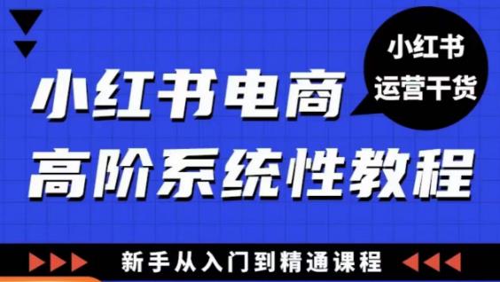 小红书电商高阶系统教程，新手从入门到精通系统课-保成圈-山云人力,分享创业咨询_最新网络项目资源