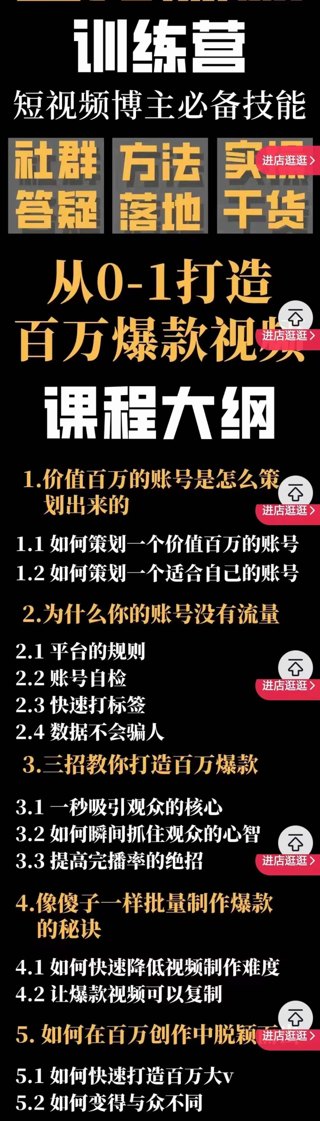 图片[2]-（3911期）百万爆款速成课：用数据思维做爆款，小白也能从0-1打造百万播放视频-保成圈-山云人力,分享创业咨询_最新网络项目资源