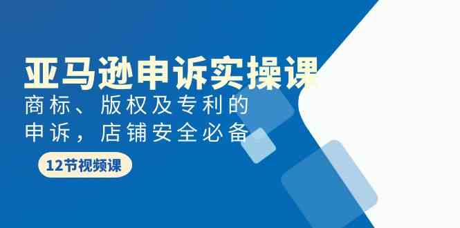 （9754期）亚马逊-申诉实战课，​商标、版权及专利的申诉，店铺安全必备-保成圈-山云人力,分享创业咨询_最新网络项目资源
