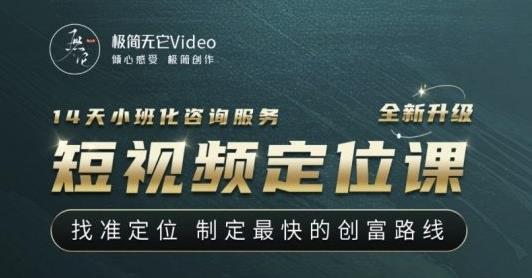 【定位课】找准定位，制定最快的创富路线，从视频创作定位到人生财富定位-保成圈-山云人力,分享创业咨询_最新网络项目资源