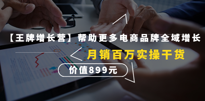 （4264期）【王牌增长营】帮助更多电商品牌全域增长，月销百万实操干货，价值899元-保成圈-山云人力,分享创业咨询_最新网络项目资源