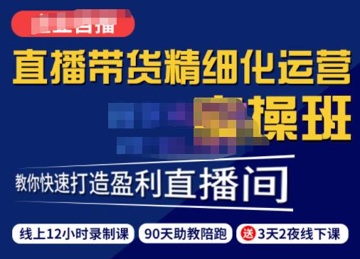 隆哥·短视频直播运营实操班，直播带货精细化运营实操，教你快速打造盈利直播间-保成圈-山云人力,分享创业咨询_最新网络项目资源
