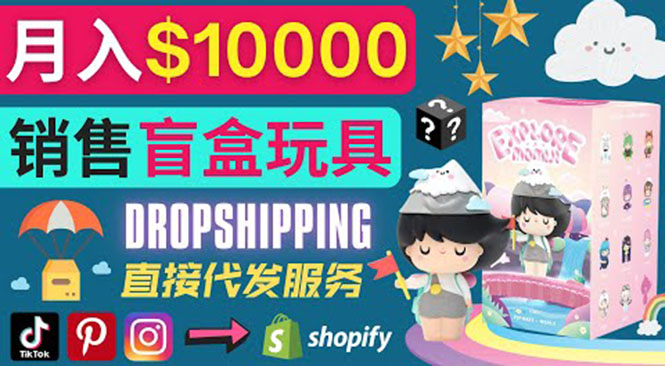 （3544期）Dropshipping+ Shopify推广玩具盲盒赚钱：每单利润率30%, 月赚1万美元以上-保成圈-山云人力,分享创业咨询_最新网络项目资源
