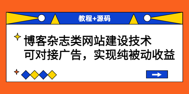 （3531期）博客杂志类网站建设技术，可对接广告，实现纯被动收益（教程+源码）-保成圈-山云人力,分享创业咨询_最新网络项目资源