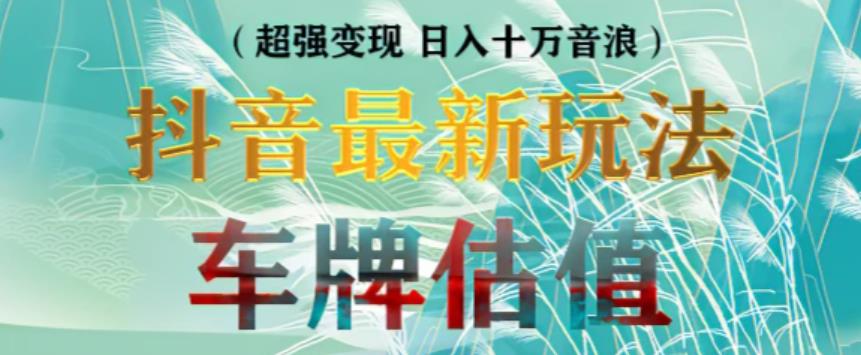 抖音最新无人直播变现直播车牌估值玩法项目，轻松日赚几百+【详细玩法教程】-保成圈-山云人力,分享创业咨询_最新网络项目资源