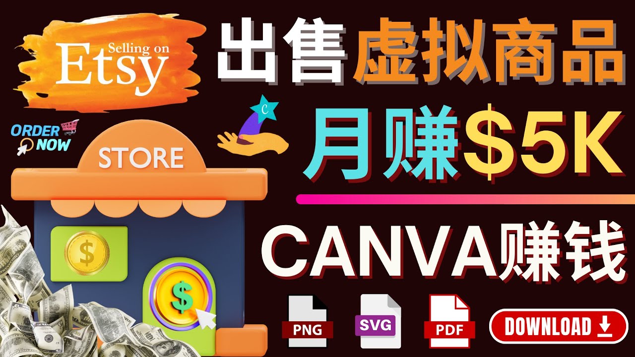 （4243期）通过Etsy出售Canva模板，操作简单，收益高，月赚5000美元-保成圈-山云人力,分享创业咨询_最新网络项目资源