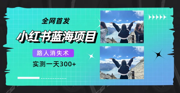 （7537期）全网首发，小红书蓝海项目，路人消失术，实测一天300+（教程+工具）-保成圈-山云人力,分享创业咨询_最新网络项目资源