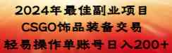 （8941期）2024年最佳副业项目 CSGO饰品装备交易 轻易操作单账号日入200+-保成圈-山云人力,分享创业咨询_最新网络项目资源