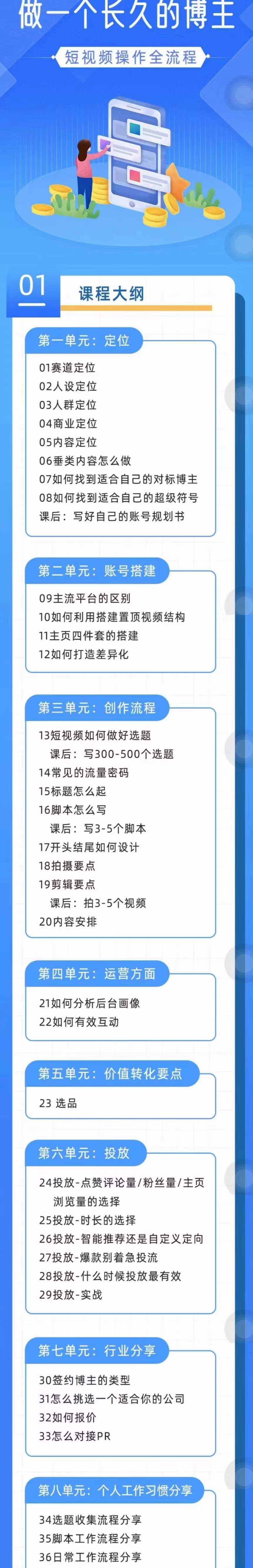 图片[2]-（4361期）短视频实操全流程-长久博主必学：账号定位+搭建+创作+运营+转化+投放  等等-保成圈-山云人力,分享创业咨询_最新网络项目资源