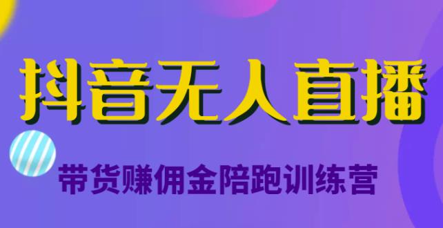 抖音无人直播带货赚佣金陪跑训练营，从0开始看完就能实操，日赚5000元（价值6980元）-保成圈-山云人力,分享创业咨询_最新网络项目资源