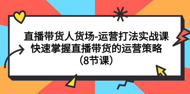 （7672期）直播带货人货场-运营打法实战课：快速掌握直播带货的运营策略（8节课）-保成圈-山云人力,分享创业咨询_最新网络项目资源