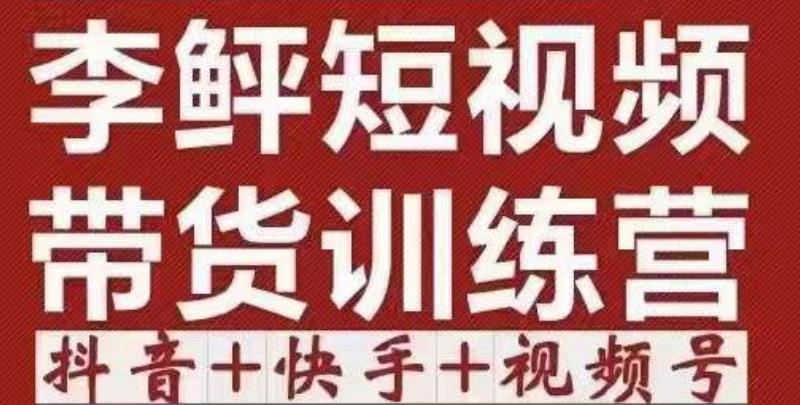 李鲆·短视频带货训练营（第12期），低投入、低风险、比较容易上手，收益巨大-保成圈-山云人力,分享创业咨询_最新网络项目资源