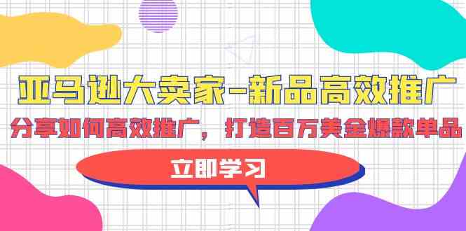 （9945期）亚马逊 大卖家-新品高效推广，分享如何高效推广，打造百万美金爆款单品-保成圈-山云人力,分享创业咨询_最新网络项目资源