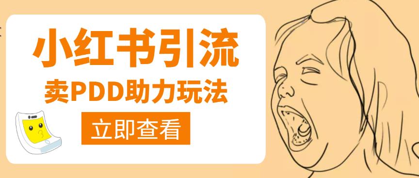 利用小红书卖拼多多助力，日赚100+，顺便还能引个流【视频课程】-保成圈-山云人力,分享创业咨询_最新网络项目资源