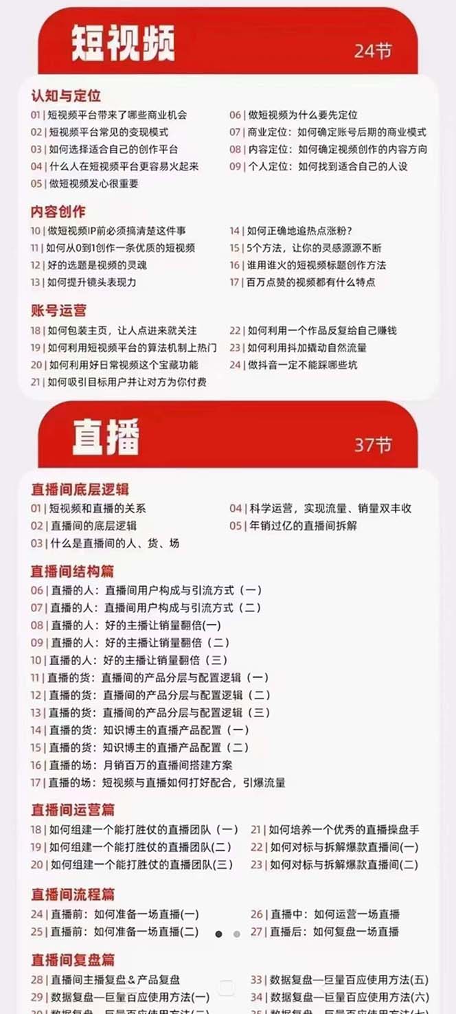 图片[2]-（7129期）网红校长·短视频IP变现通关秘笈：短视频篇+直播篇+产品篇+私域篇+商业模式-保成圈-山云人力,分享创业咨询_最新网络项目资源