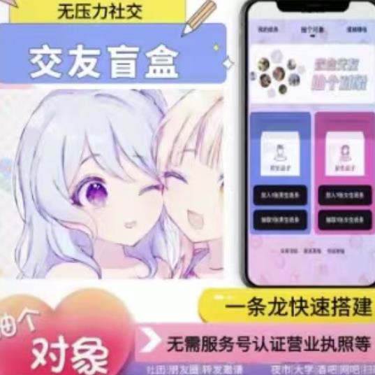 搭建交友盲盒网站，号称一天300—500＋【源码+教程】-保成圈-山云人力,分享创业咨询_最新网络项目资源