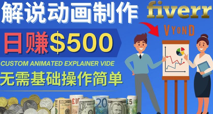 制作解说类动画视频（Animated Explainer）日赚500美元以上-0基础可操作-保成圈-山云人力,分享创业咨询_最新网络项目资源