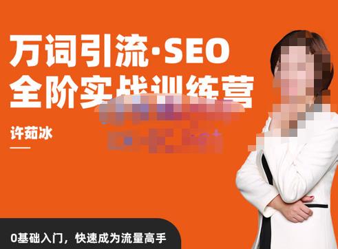 许茹冰·万词引流-SEO全阶实战训练营，0基础入门，快速成为流量高手-保成圈-山云人力,分享创业咨询_最新网络项目资源