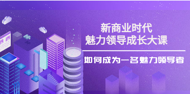 （3970期）新商业时代·魅力领导成长大课：如何成为一名魅力领导者（26节课时）-保成圈-山云人力,分享创业咨询_最新网络项目资源