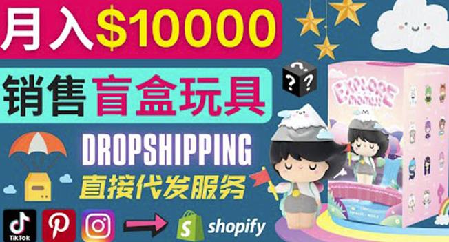Dropshipping+Shopify推广玩具盲盒赚钱：每单利润率30%,月赚1万美元以上-保成圈-山云人力,分享创业咨询_最新网络项目资源