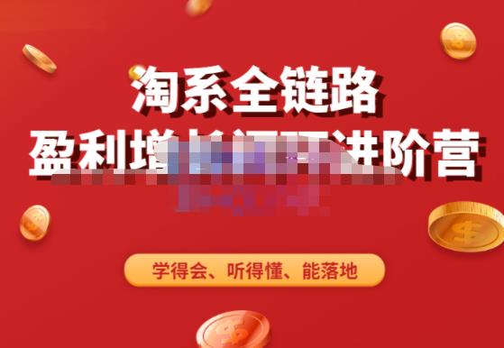 淘系全链路盈利增长闭环进阶营，融合全店动销，学得会、听得懂、能落地！-保成圈-山云人力,分享创业咨询_最新网络项目资源