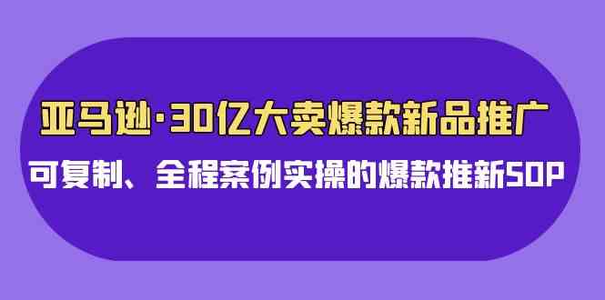（9944期）亚马逊30亿·大卖爆款新品推广，可复制、全程案例实操的爆款推新SOP-保成圈-山云人力,分享创业咨询_最新网络项目资源