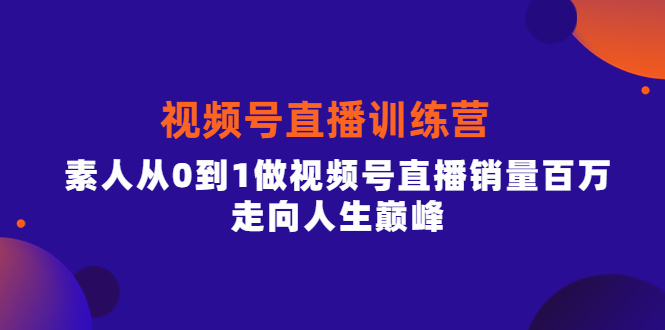 （3927期）行动派·视频号直播训练营，素人从0到1做视频号直播销量百万，走向人生巅峰-保成圈-山云人力,分享创业咨询_最新网络项目资源