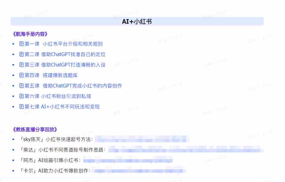 图片[3]-（9351期）AI破局手册+教练分享合集：AI提示词/AI+小红书 /AI+公众号/AI+绘画/AI编程-保成圈-山云人力,分享创业咨询_最新网络项目资源
