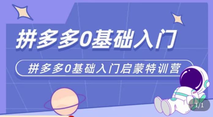 六一电商·拼多多运营0-1实操特训营，拼多多从基础到进阶的可实操玩法-保成圈-山云人力,分享创业咨询_最新网络项目资源