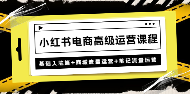 （4638期）小红书电商高级运营课程：基础入驻篇+商城流量运营+笔记流量运营-保成圈-山云人力,分享创业咨询_最新网络项目资源