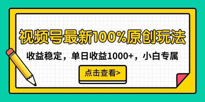 （9070期）视频号最新100%原创玩法，收益稳定，单日收益1000+，小白专属-保成圈-山云人力,分享创业咨询_最新网络项目资源