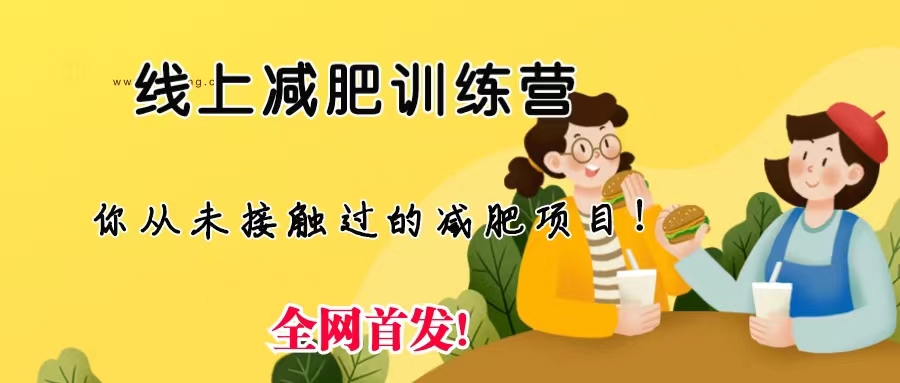 （6709期）线上减肥训练营，足不出户，仅靠拉几个社群，发几条朋友圈，月实现入五位-保成圈-山云人力,分享创业咨询_最新网络项目资源