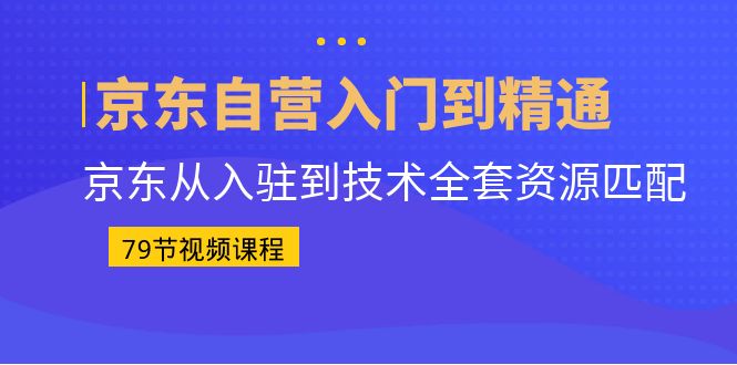 （6901期）京东自营入门到精通：京东从入驻到技术全套资源匹配（79节课）-保成圈-山云人力,分享创业咨询_最新网络项目资源